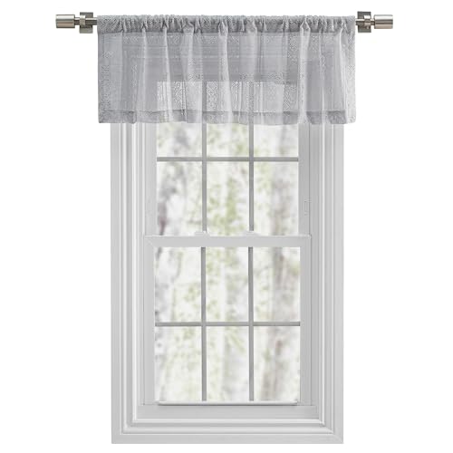 Striped Lace 3" Rod Pocket (No Header) Valance
