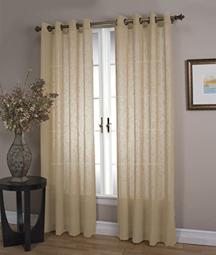 Shannon Sheer Linen Grommet Panel