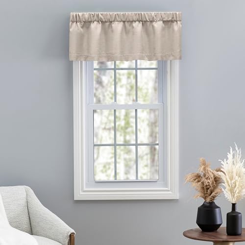 Grasscloth Lined Valance w/3" Rod Pocket