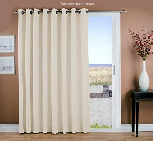 Grasscloth Lined Grommet Patio Panel w/Wand