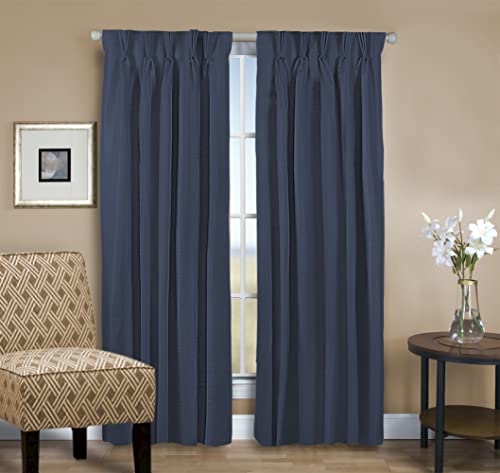 Grasscloth 2/Way Pinch Pleated w/Back Tabs Pair