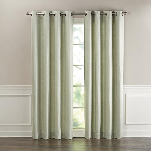 Grasscloth Lined Grommet Panel w/Wand