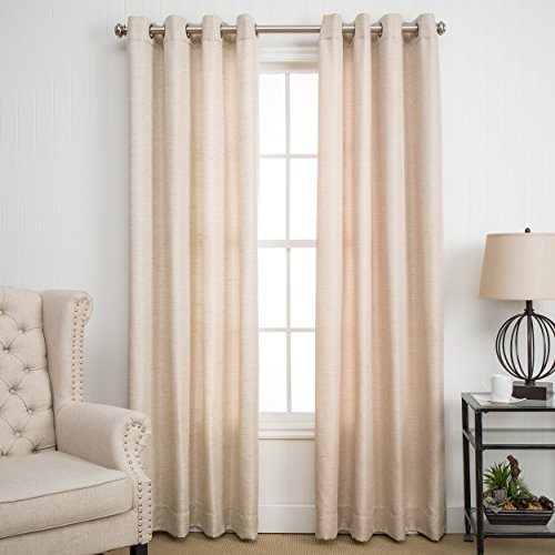 Grasscloth Lined Grommet Panel w/Wand