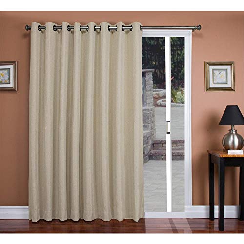 Tacoma Double Black Out Grommet Patio Panel w/Wand