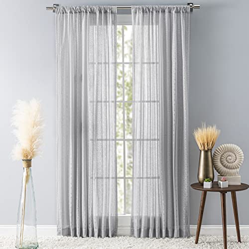 Striped Lace 3" Rod Pocket (No Header) Panel