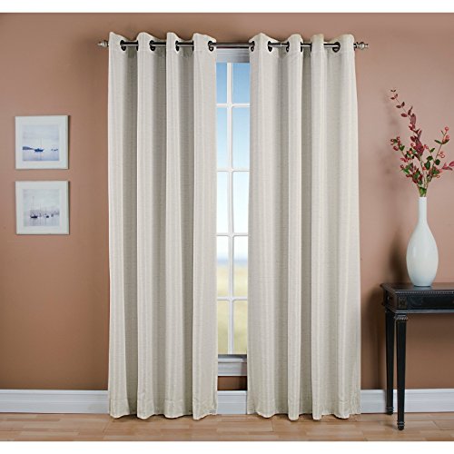 Grasscloth Lined Grommet Panel w/Wand
