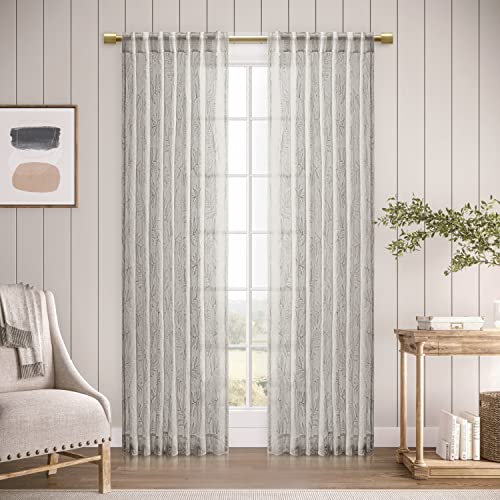 Sheer Leaf Rod Pocket w/Back Tabs Panel