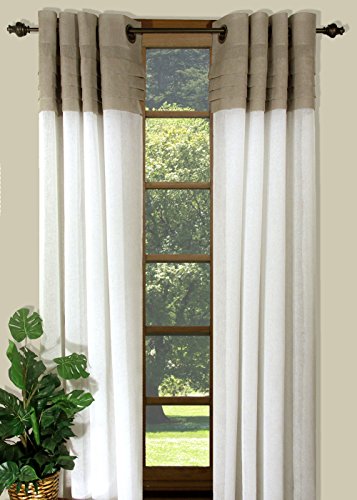 Geneva Pleated Grommet Patio Panel w/Wand
