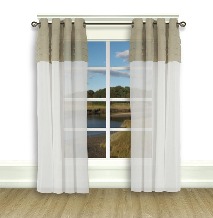 Geneva Pleated Grommet Panel