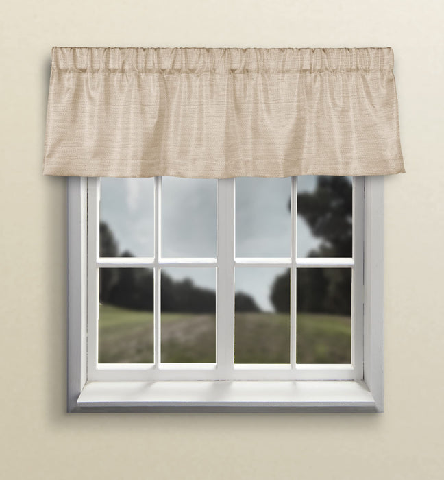 Grasscloth Lined Valance w/3" Rod Pocket