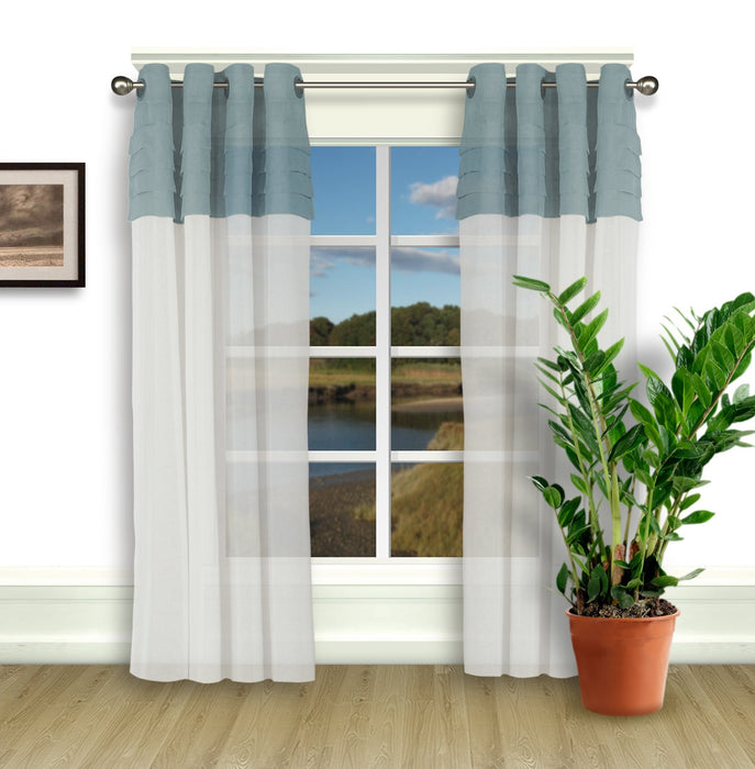 Geneva Pleated Grommet Panel