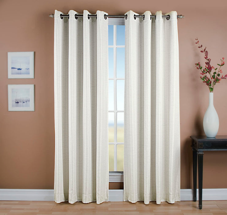 Grasscloth Lined Grommet Panel w/Wand
