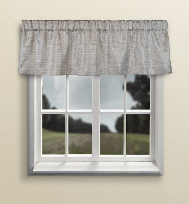 Grasscloth Lined Valance w/3" Rod Pocket