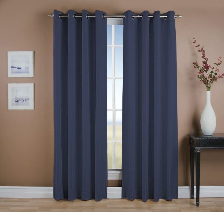 Grasscloth Lined Grommet Panel w/Wand