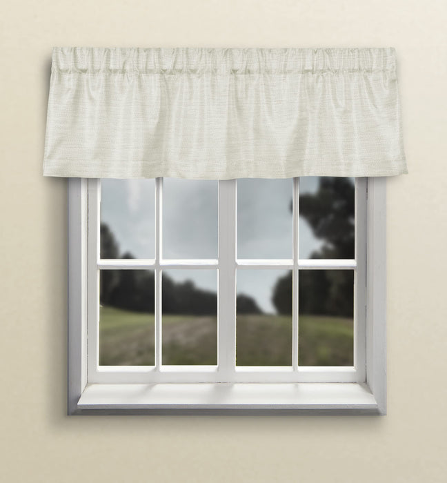 Grasscloth Lined Valance w/3" Rod Pocket