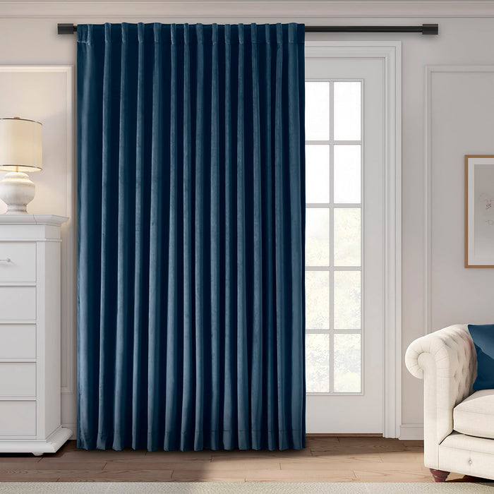 Velvet Rod Pocket w/Back Tabs Patio Panel w/Blackout Lining