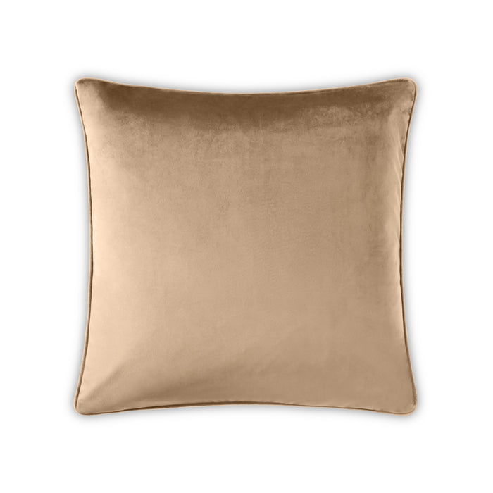 Velvet Pillow w/Piping , Premium Feather Filled & Zipper