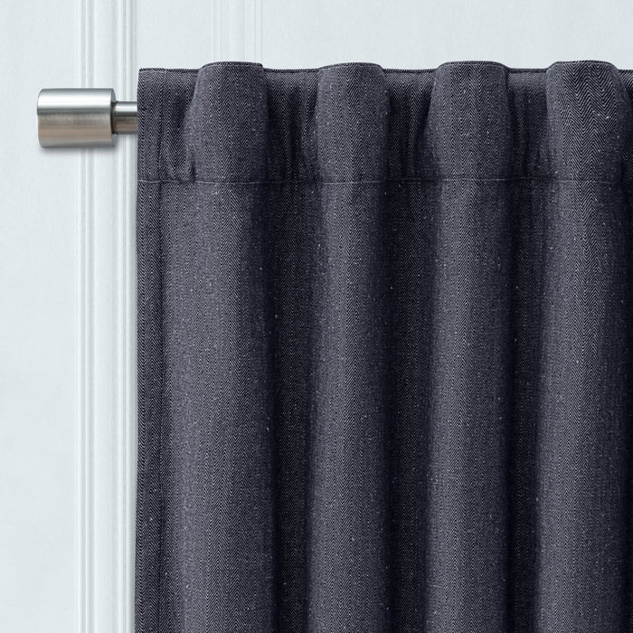 Chevron 80C/20P Sustainable Triple Lined Rod Pocket w/Back Tabs Patio Panel