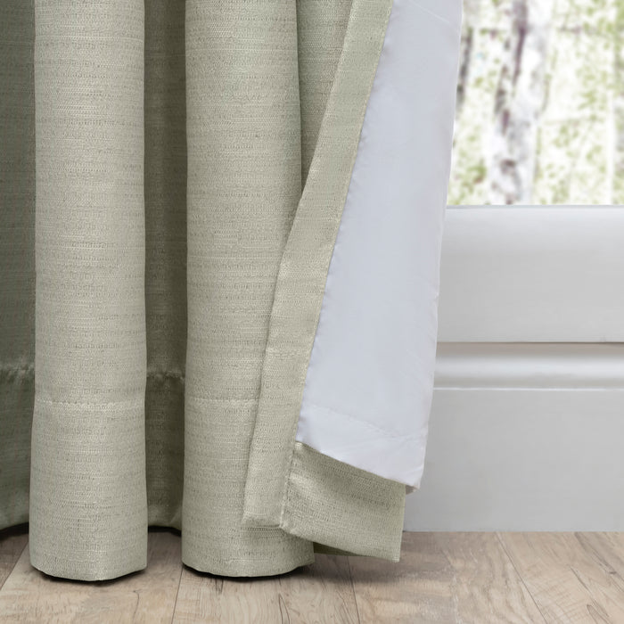 Grasscloth 2/Way Pinch Pleated w/Back Tabs Patio Panel