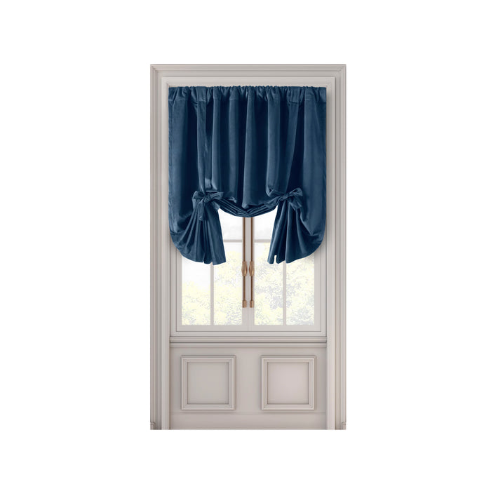 Velvet Rod Pocket w/Back Tabs Tie-Up Panel w/Backout Lining