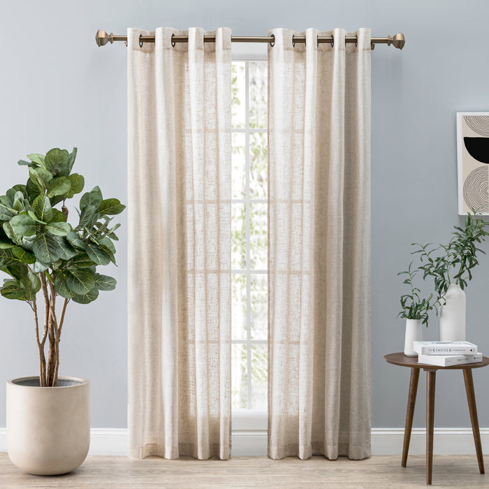 Shannon Sheer Linen Grommet Panel
