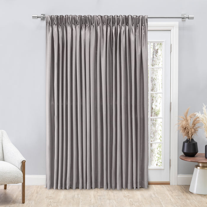 Grasscloth 2/Way Pinch Pleated w/Back Tabs Patio Panel