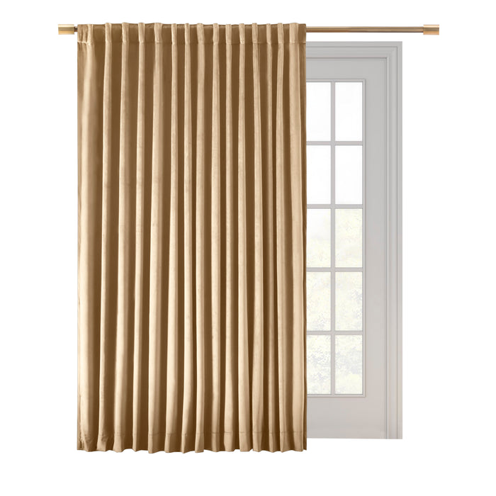 Velvet Rod Pocket w/Back Tabs Patio Panel w/Blackout Lining