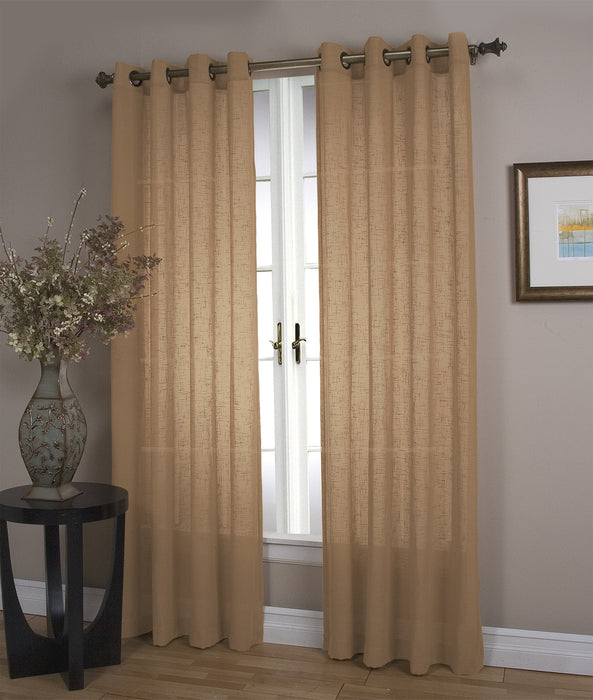 Shannon Sheer Linen Grommet Panel