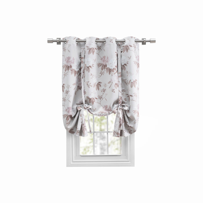 Mystic Garden Floral Blackout Grommet Tie-Up Panel
