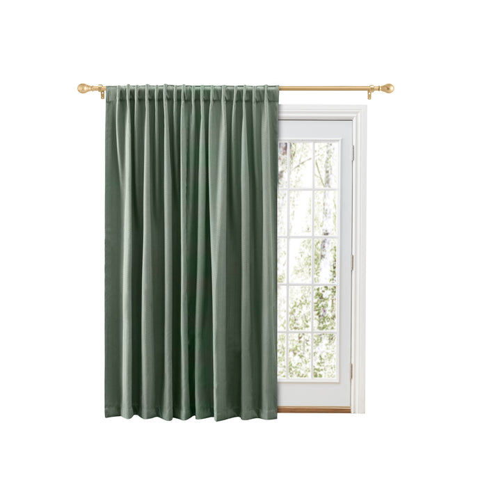 Ricardo Grand Pointe Rod Pocket Patio Panel w/Back Tabs & Wand