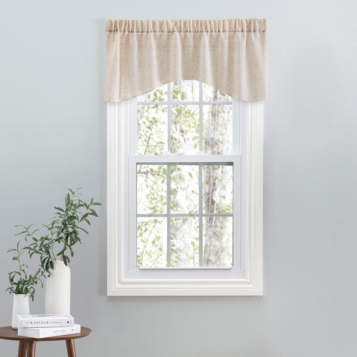 Shannon Sheer Linen Crescent Valance