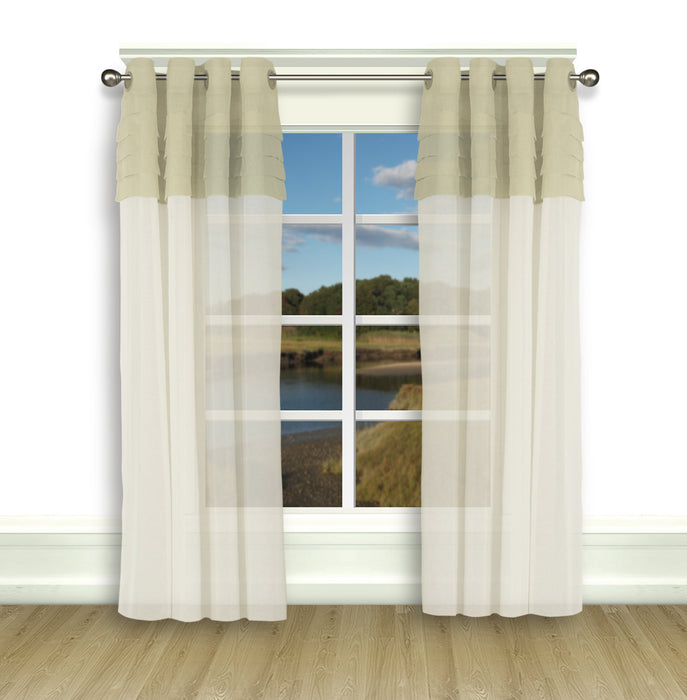 Geneva Pleated Grommet Panel