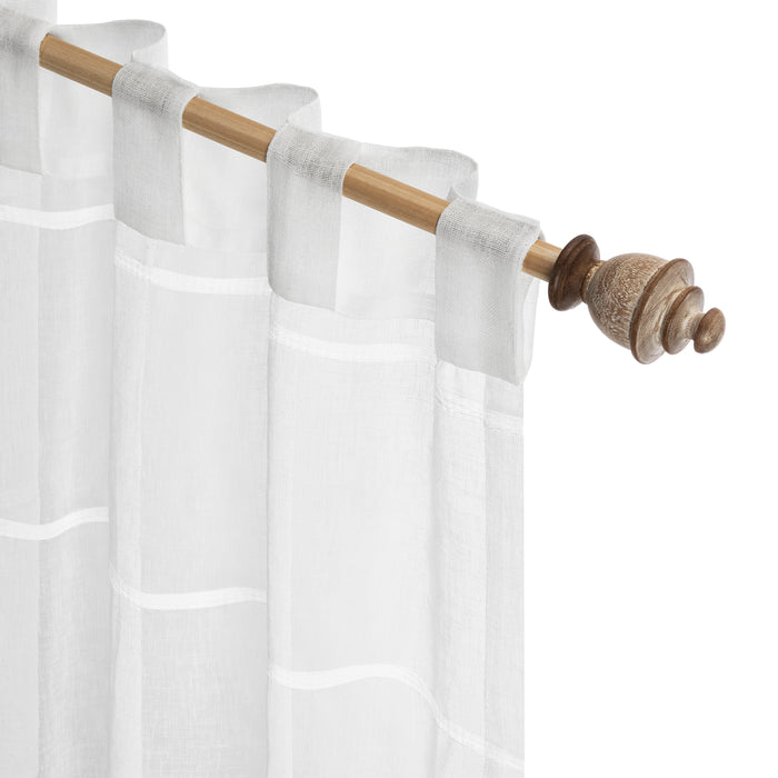 Horizon Stripe Rod Pocket w/Back Tabs Panel