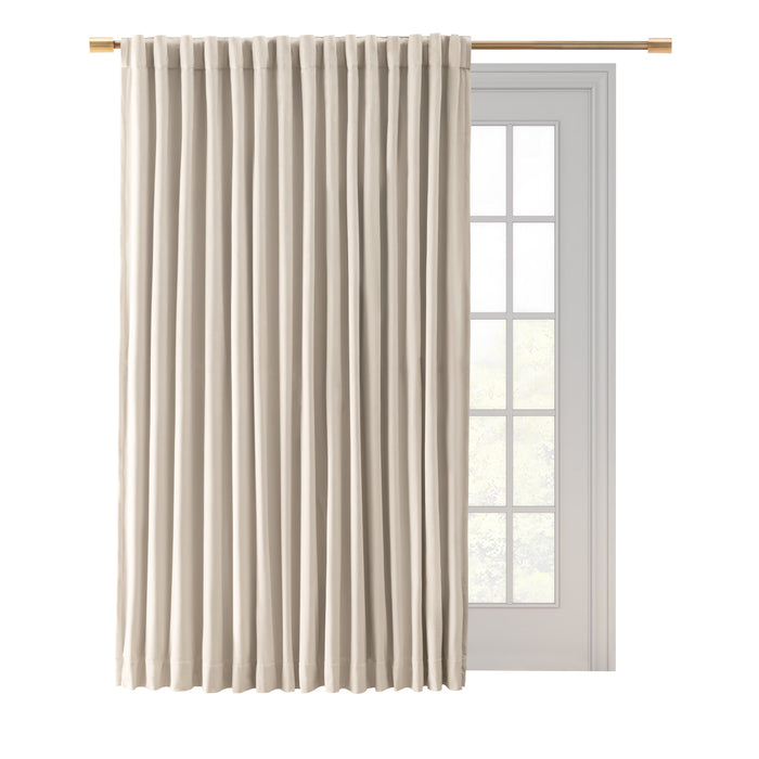 Velvet Rod Pocket w/Back Tabs Patio Panel w/Blackout Lining