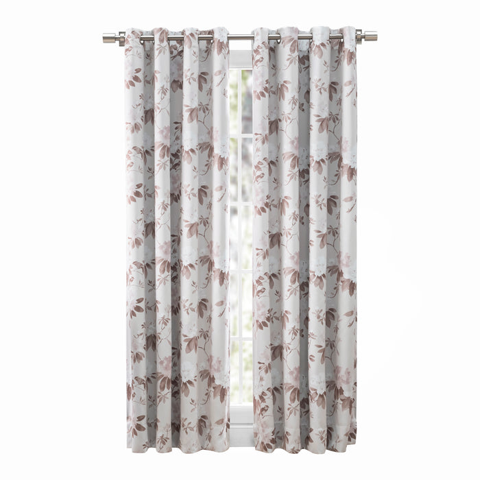 Mystic Garden Floral Blackout Grommet Panel w/Wand