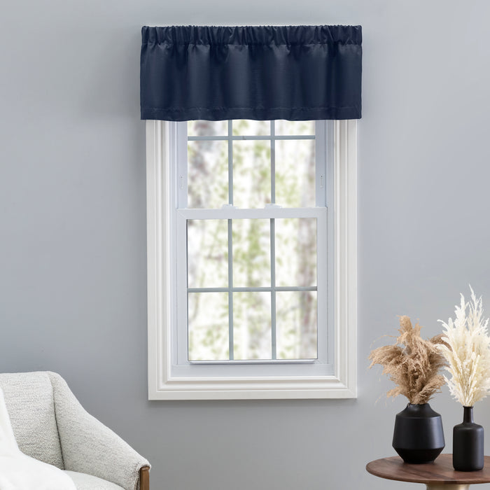 Grasscloth Lined Valance w/3" Rod Pocket