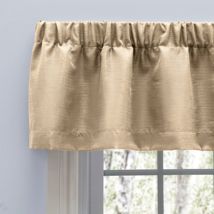 Grasscloth Lined Valance w/3" Rod Pocket