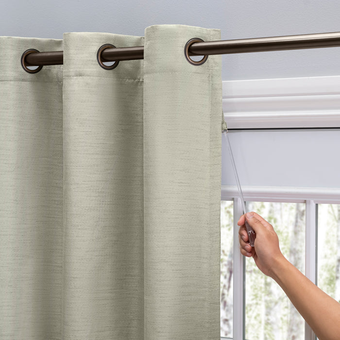 Grasscloth Lined Grommet Panel w/Wand